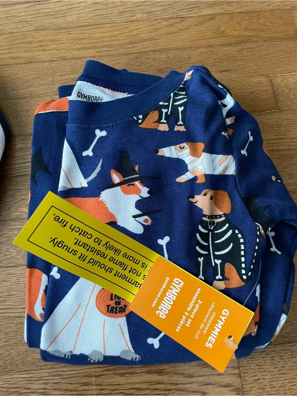 Gymboree boys Halloween pajama set size 6 navy NWT